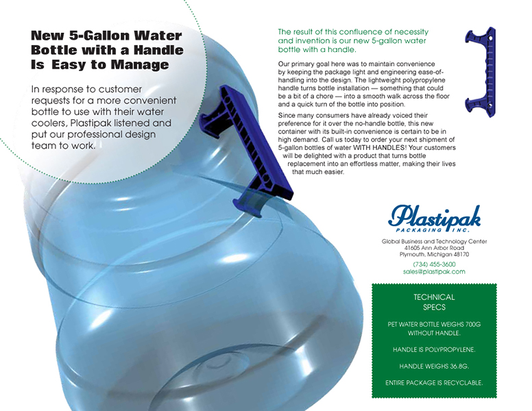 Innovative design to promote an innovative water bottle technology